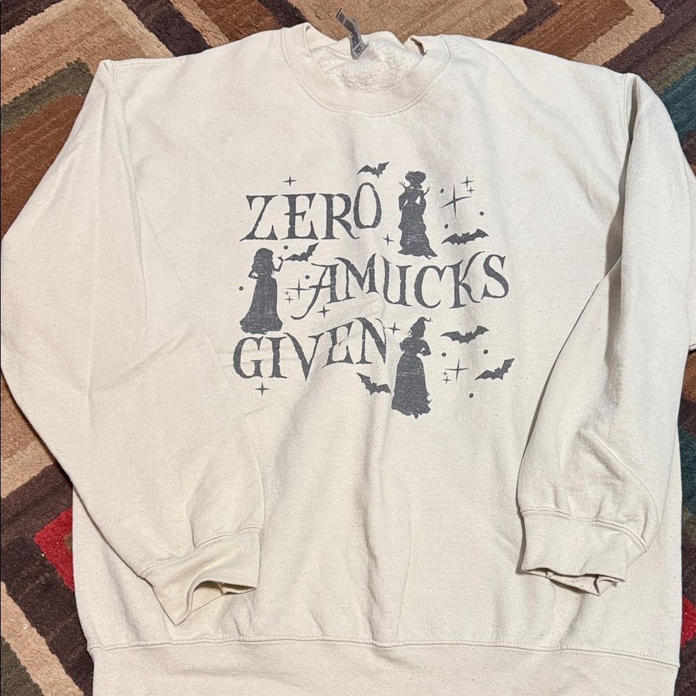 Gildan Cream Crew Neck Sweater